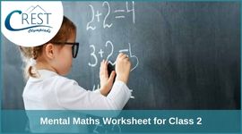 Mental Maths Worksheet for Class 2 image