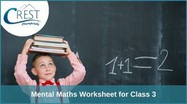 Mental Maths Worksheet for Class 3 image