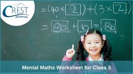 Mental Maths Worksheet for Class 5 image