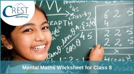 Mental Maths Worksheet for Class 8 image