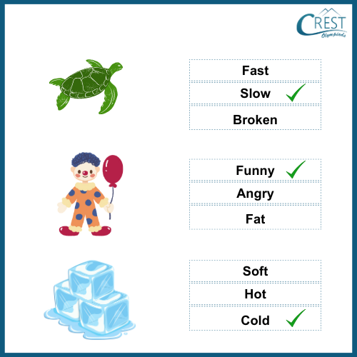 Adjectives for Class KG Students