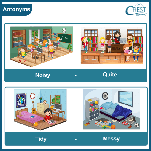 Antonyms Examples for Class 4