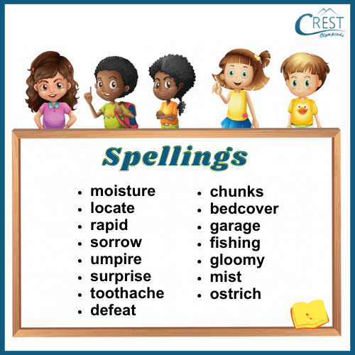 Spelling Words for Class 2