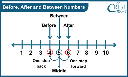 Explanation of Before, After and Between Numbers for kg grade