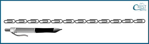 Paper clips and pen