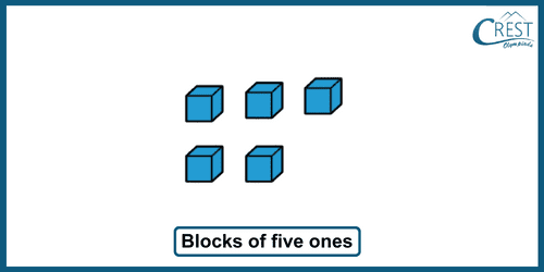 Blocks of five cubes