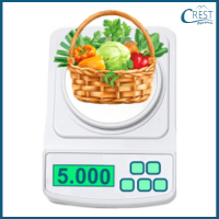 What is the weight of the vegetable basket in kilograms