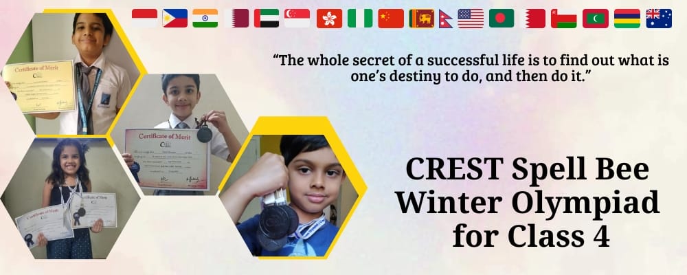 CREST International Spell Bee Winter for class 4