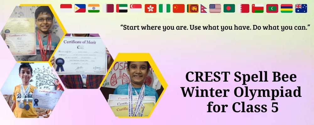 CREST International Spell Bee Winter for class 5