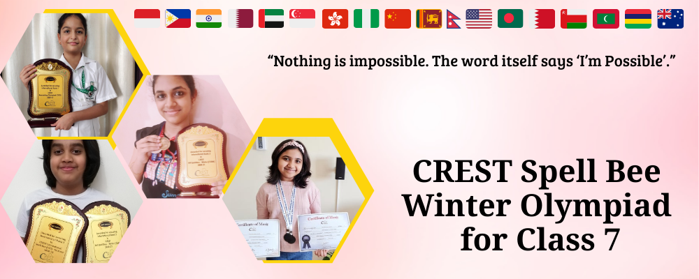 CREST International Spell Bee Winter for class 7