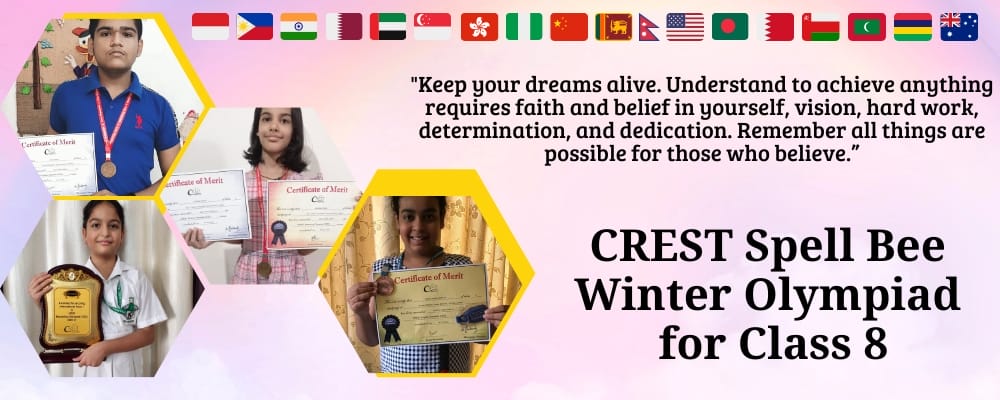 CREST International Spell Bee Winter for class 8