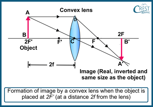 Formation of Images by Convex Lenses: Object at 2F’ (or at 2f) - CREST Olympiads
