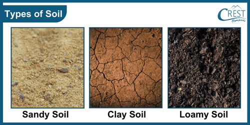 Different types of soil