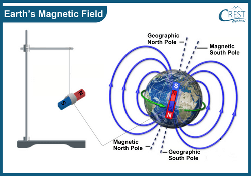 Diagram of Earth's Magnetic Field - Science Grade 6