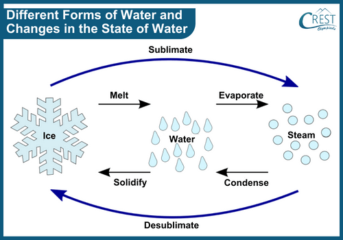 Different forms of water
