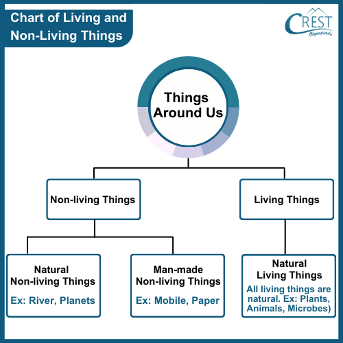 Chart of Living and Non-Living things: Types - CREST Olympiads