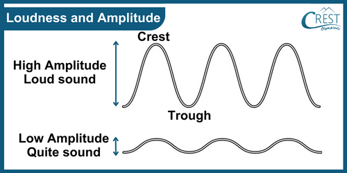 Labelled Diagram of Loudness and Amplitude - Characteristics of Sound