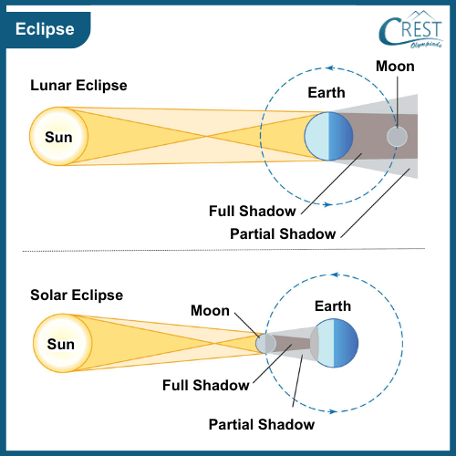 Diagram of Lunar eclipse - Science Grade 6