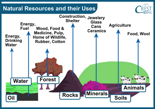 Chart of Natural resources and their uses