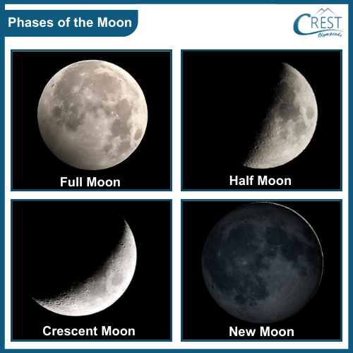 Different phases of moon