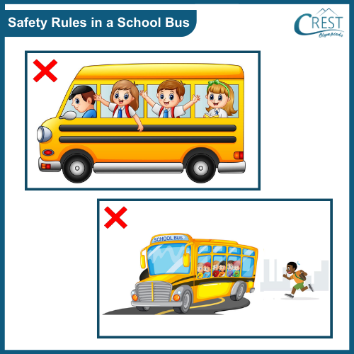 Pictures of Safety Rules in School Bus