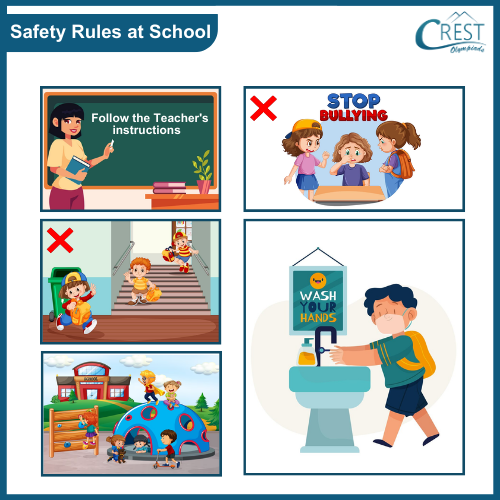 pictures of Safety Rules at School