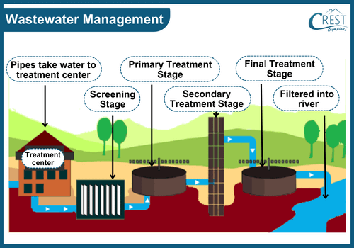 Labelled Diagram of Wastewater Management - Science Grade 7